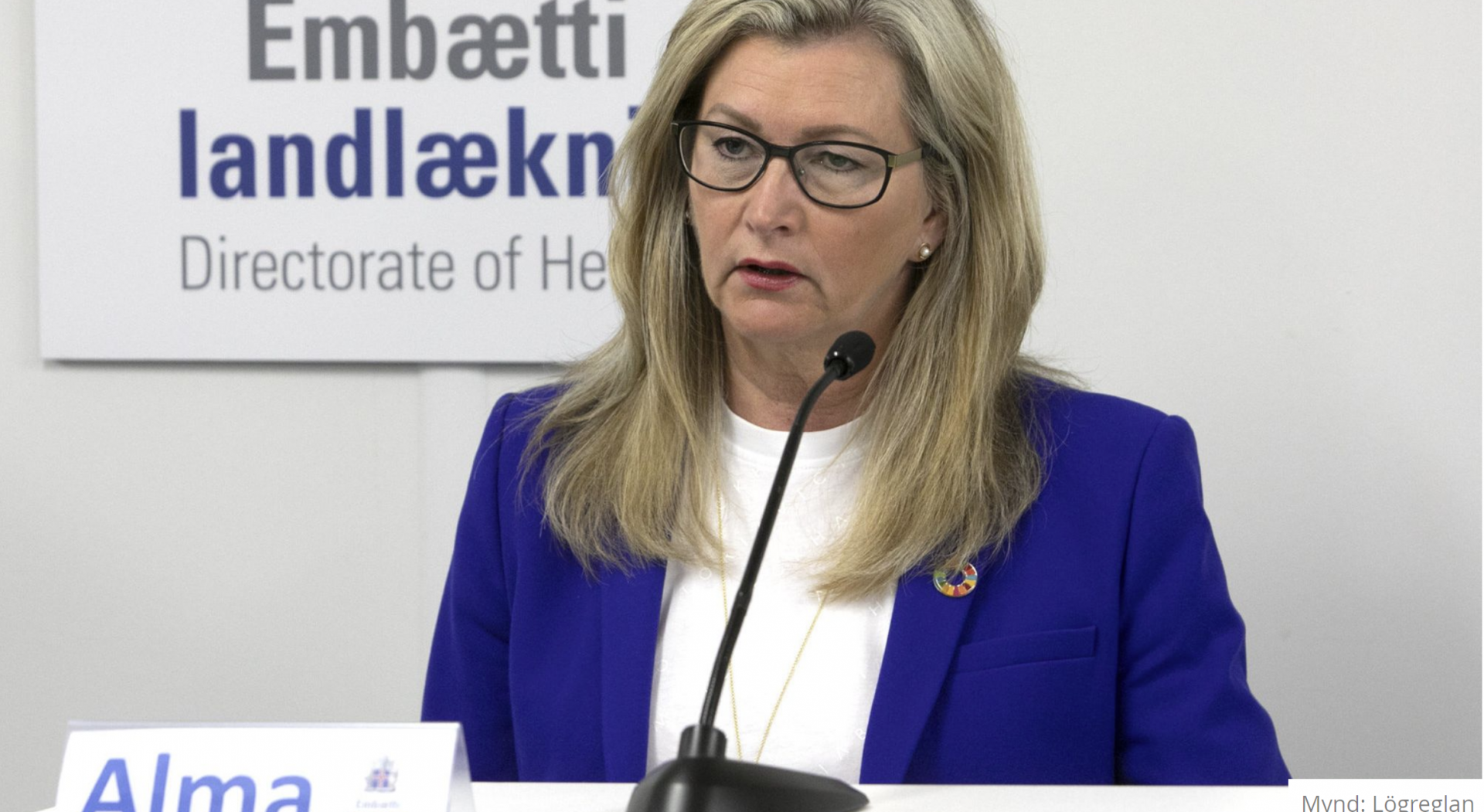 Landlæknir vonast eftir skjótum árangri - Alma D. á RÚV