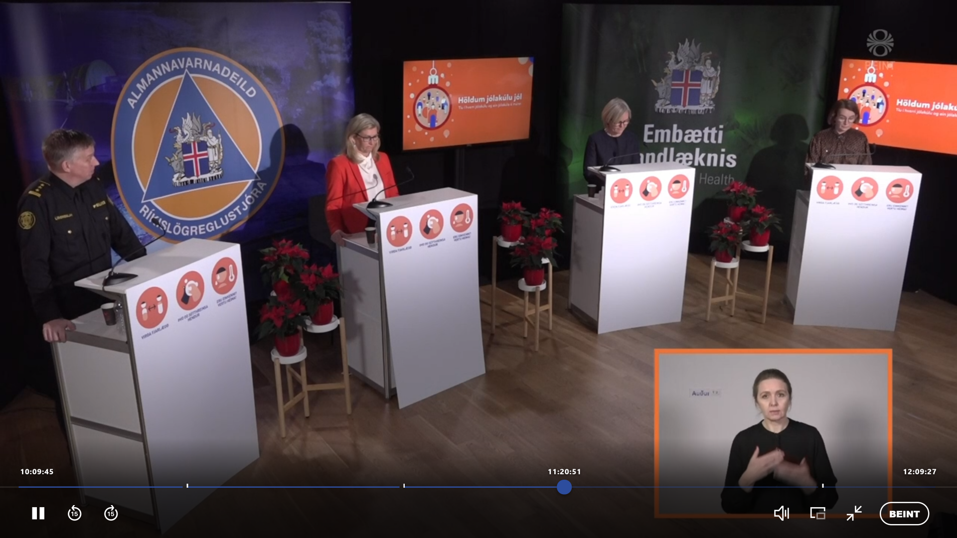 Bóluefni í aðalhlutverki á fundi almannavarna