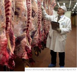 Nýjan meðferðarkjarna á undan ófrystu kjöti