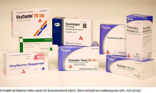 Embætti landlæknis varar við hættum ávanabindandi lyfja