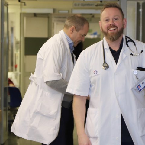 Ragnar á síðasta degi á COVID-19 göngudeild Landspítala